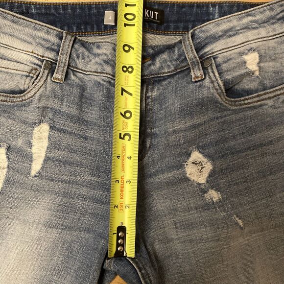 Kut From The Kloth Jeans Women’s Size 4 Katherine Distressed Skinny - Picture 5 of 16